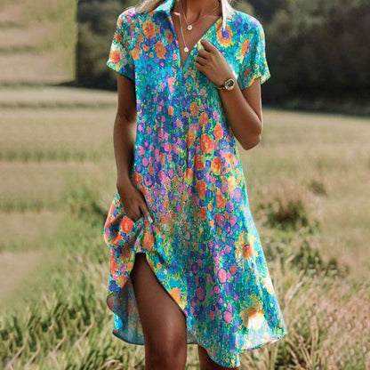 Simone | Flower print dress