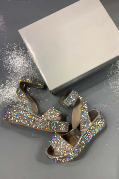 Savanna | High heel sparkle sandal